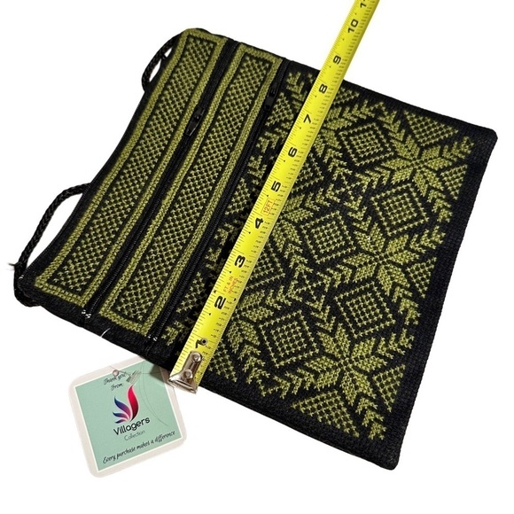 Tatreez Handmade Crossbody & Wallet Pouch Embroidered Cross Stitched Palestinian - Picture 13 of 16